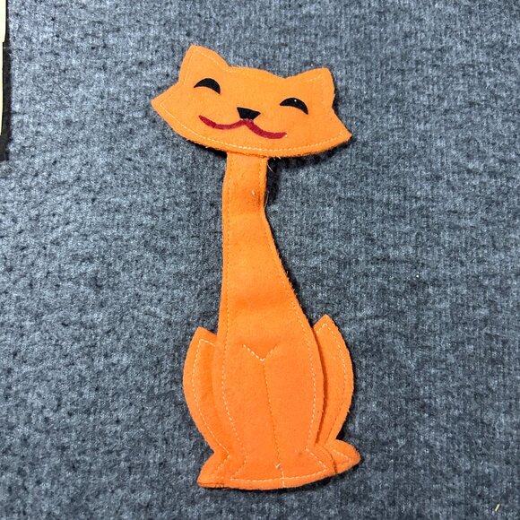 Halloween Ephemera Lot Cards Felt Cat Die Cut Children's Art 6 Items Dracula Bat - Picture 16 of 16